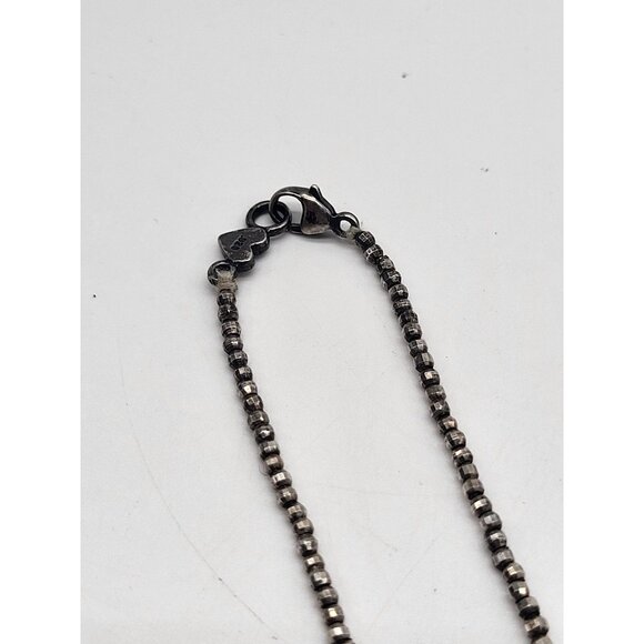 VTG Designer Colleen Lopez Sterling Silver Pearl Beaded Necklace Dainty - Picture 5 of 10